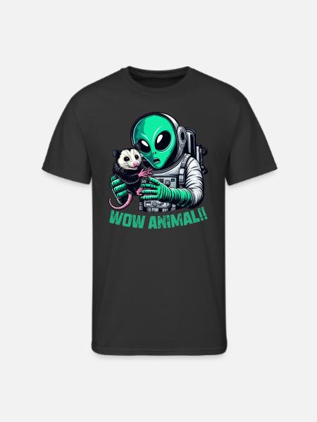 Aliens And Opossum - Men's 50/50 T-Shirt - black