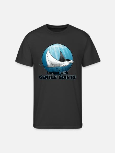 Manta Ray - Men's 50/50 T-Shirt - black