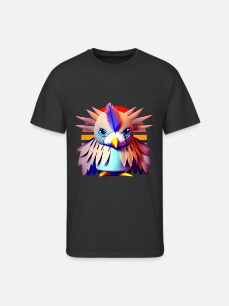 Polygon Vogel - Men's 50/50 T-Shirt - black