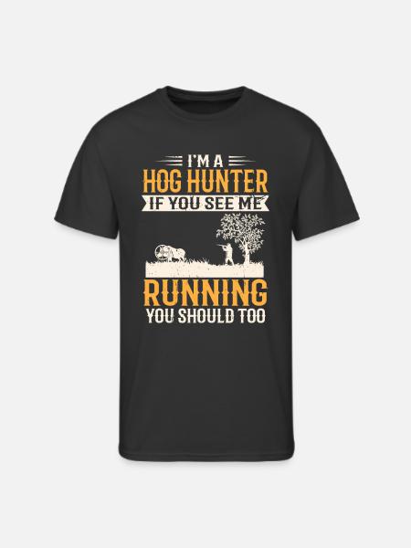 Hog HunterFunny Boar Hunting - Men's 50/50 T-Shirt - black