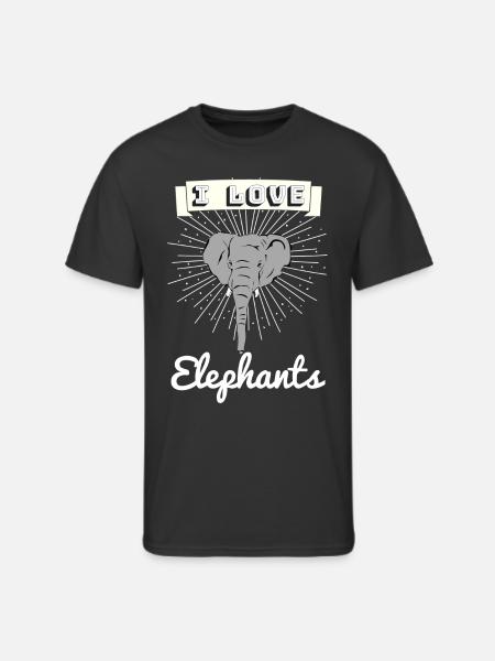 Elephant - Men's 50/50 T-Shirt - black