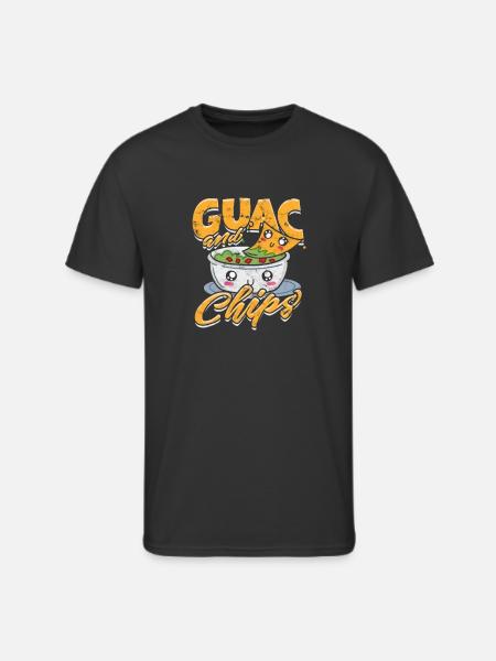 Guac & chips - Avocado - Men's 50/50 T-Shirt - black