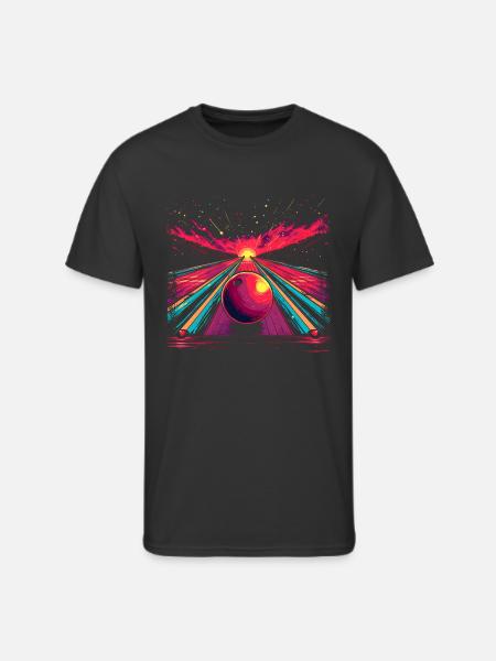 Retro Bowling Alley - Men's 50/50 T-Shirt - black