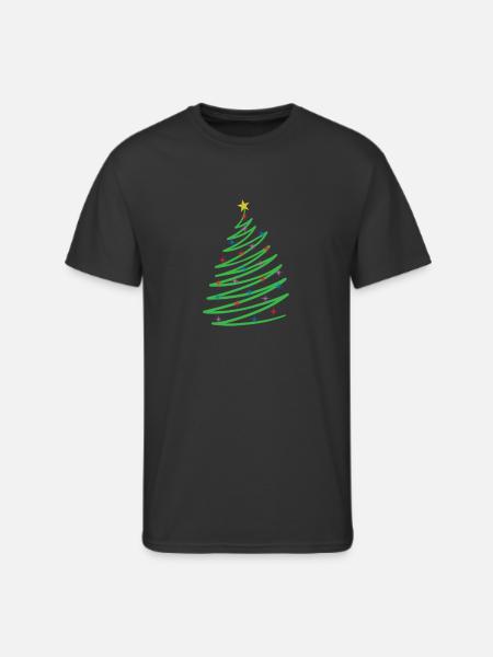 One Line Christmas Xmas - Men's 50/50 T-Shirt - black