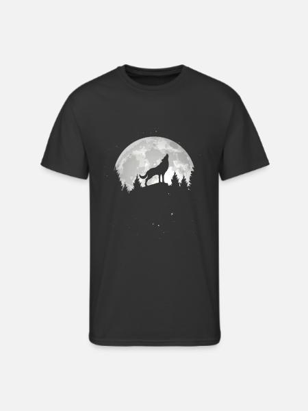 Howling Wolf - Men's 50/50 T-Shirt - black