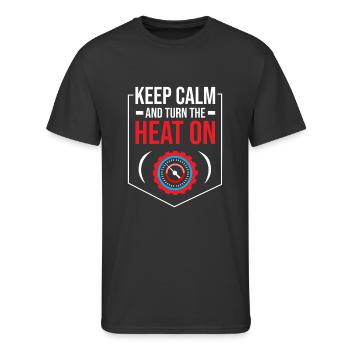 HVAC Technician Hvac Tech Heating Ventilation - Men's 50/50 T-Shirt - black - Front - Jackson (183cm)