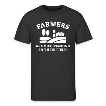 Farmers - Men's 50/50 T-Shirt - black - Front - Jackson (183cm)
