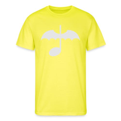 Music Note with Bat Wings - Men's 50/50 T-Shirt