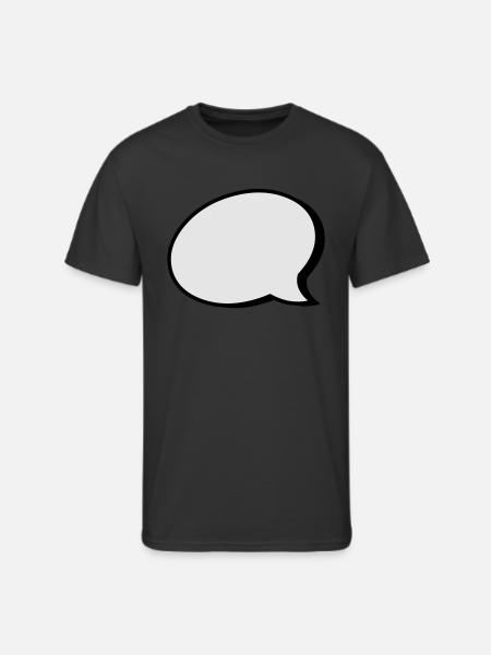 speech bubble - Men's 50/50 T-Shirt - black