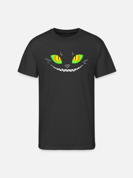Creepy Cat Face - Men's 50/50 T-Shirt - black