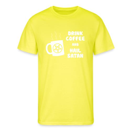 Drink Coffee, Hail Satan - Men's 50/50 T-Shirt