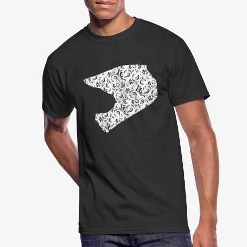 Floral Helmet - Men's 50/50 T-Shirt