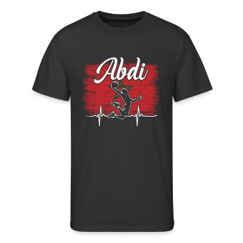 Abdi Morrocan Distressed - Men's 50/50 T-Shirt - black - Front - Jackson (183cm)