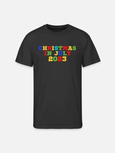 Christmas In July - Men's 50/50 T-Shirt - black