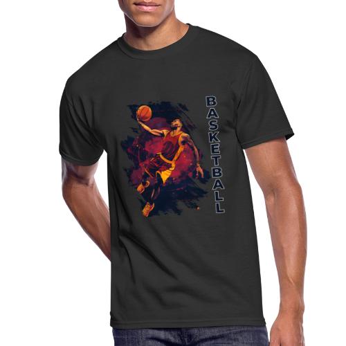 Basketball Charge - Men's 50/50 T-Shirt
