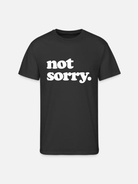 Not Sorry - Men's 50/50 T-Shirt - black