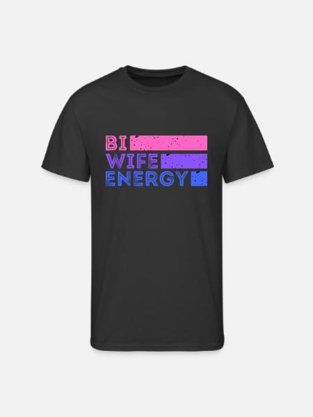 Bi Wife Energy - Men's 50/50 T-Shirt - black