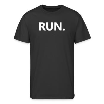 RUN - Men's 50/50 T-Shirt - black - Front - Jackson (183cm)