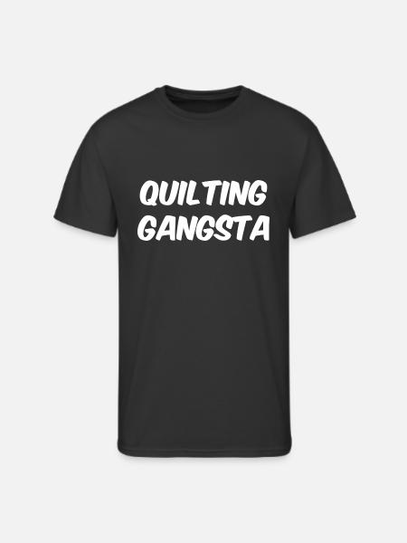 Funny Quilting Quilting Gangsta - Men's 50/50 T-Shirt - black