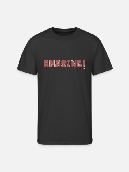 amazing! text logo - Men's 50/50 T-Shirt - black