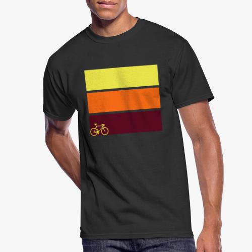 tricolor with bicycle - Men's 50/50 T-Shirt