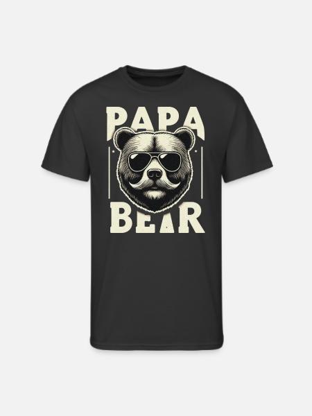 papa bear - Men's 50/50 T-Shirt - black