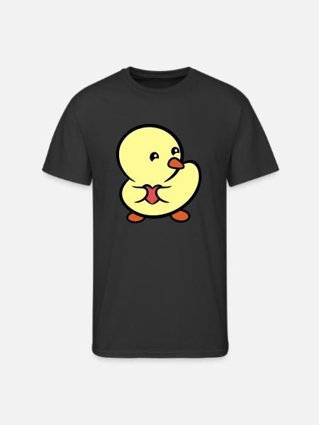 Duckie Stole Your Heart - Men's 50/50 T-Shirt - black