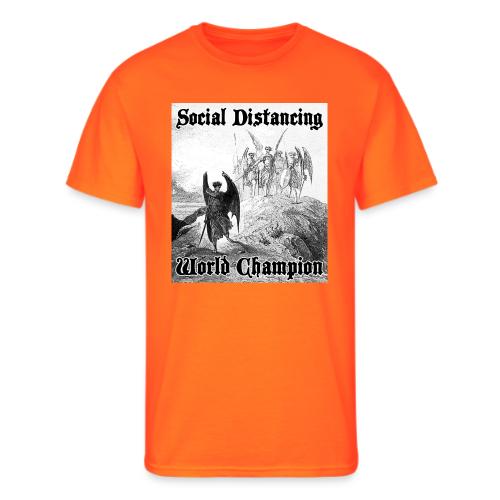 Social Distancing World Champion - Men's 50/50 T-Shirt