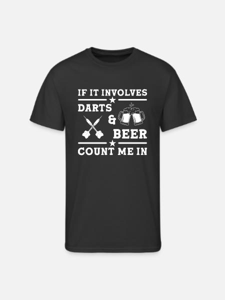 Darts Player Dart - Men's 50/50 T-Shirt - black