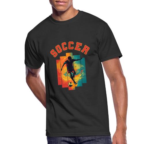 Soccer Heartbeat - Men's 50/50 T-Shirt