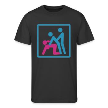 Kamasutra - Menage a Trois (FMM) - Men's 50/50 T-Shirt - black - Front - Jackson (183cm)