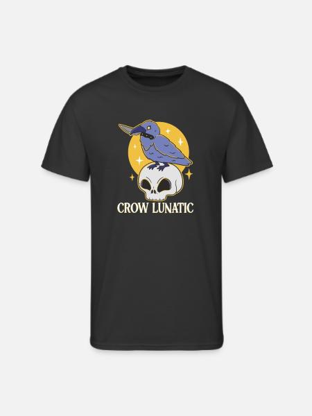 CROW / RAVENS: Raven Lunatic - Men's 50/50 T-Shirt - black