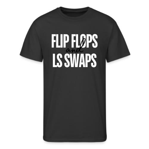 Flip Flops & LS Swaps (WHITE) - Men's 50/50 T-Shirt