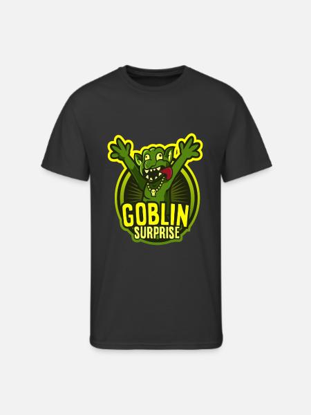 SURPRISED GOBLIN - Men's 50/50 T-Shirt - black