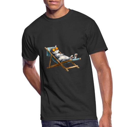 Sunshine Cat Mode - Men's 50/50 T-Shirt