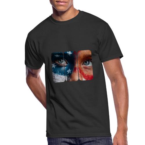USA: Star-Spangled Glance - Men's 50/50 T-Shirt