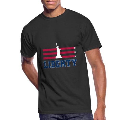 USA: Stars of Liberty - Men's 50/50 T-Shirt