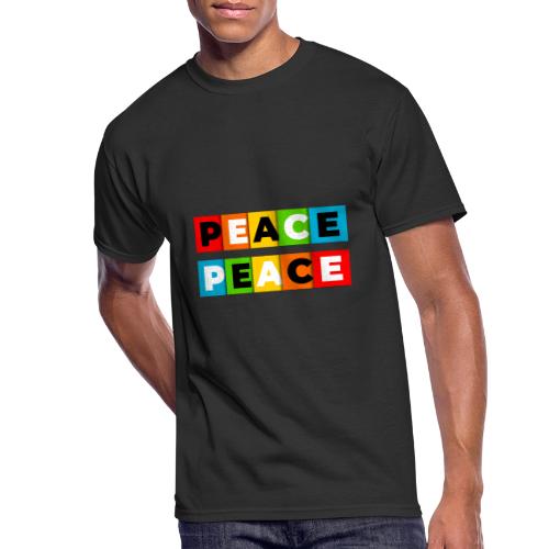 Colorful Peace - Men's 50/50 T-Shirt