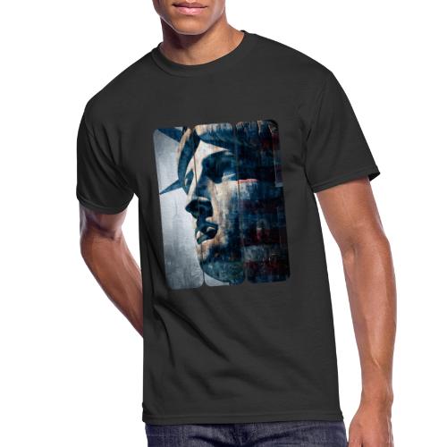 USA: Urban Liberty Triptych - Men's 50/50 T-Shirt