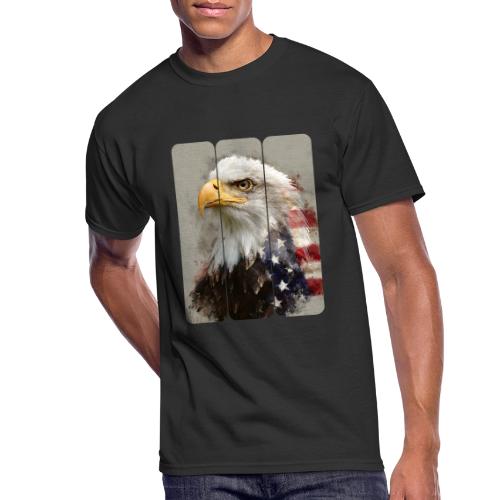 USA: Eagle of the Free - Men's 50/50 T-Shirt