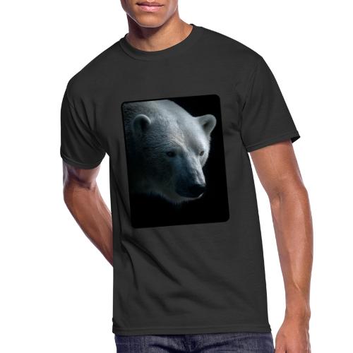Polar Bear Close-Up Wildlife Design - Men's 50/50 T-Shirt