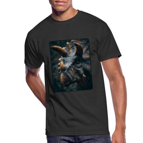 Triceratops Detailed Portrait Design - Men's 50/50 T-Shirt