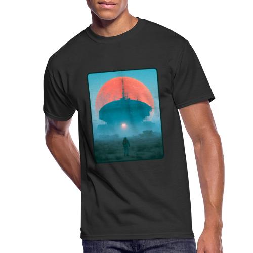 Astronaut Alien Outpost Design - Men's 50/50 T-Shirt