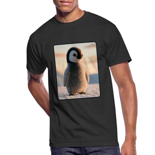 Cute Penguin Chick Sunrise Design - Men's 50/50 T-Shirt
