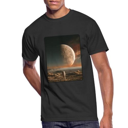 Astronaut on an Alien Moon - Men's 50/50 T-Shirt