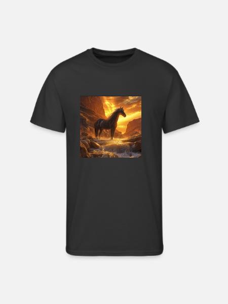 Horse - Men's 50/50 T-Shirt - black