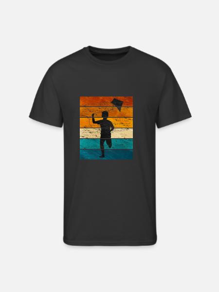 Kite Flying - Men's 50/50 T-Shirt - black