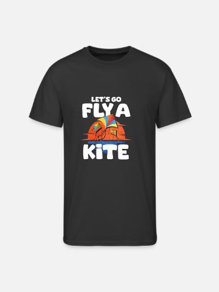 Kite Flying - Men's 50/50 T-Shirt - black