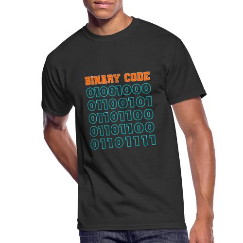 Say Hello in Binary code - Men's 50/50 T-Shirt