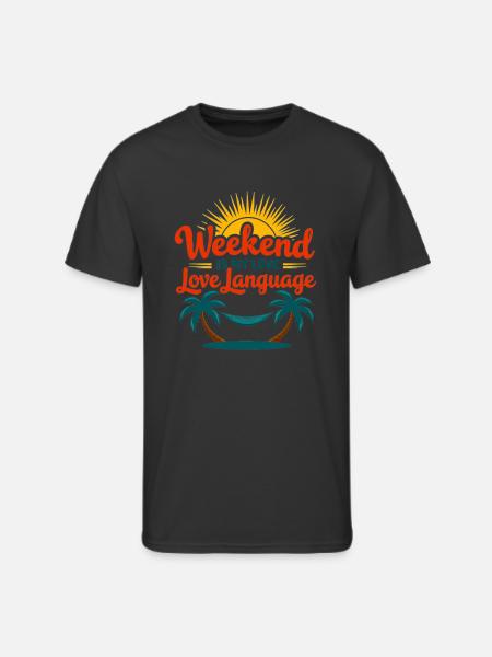 Weekend Love - Men's 50/50 T-Shirt - black